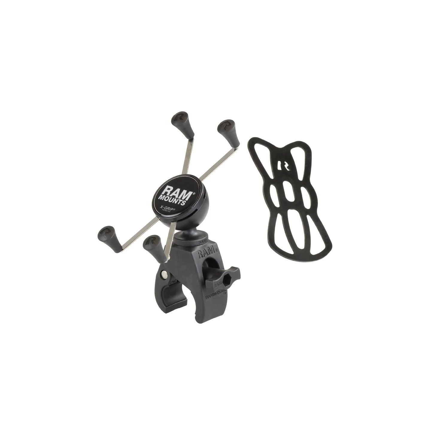 X-Grip clamp mount for smartphones up to 114.3 mm wide - Tough-Claw small (diameter 15.9-29.0 mm)