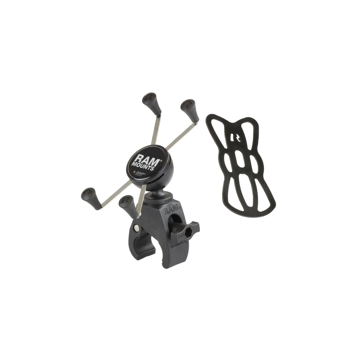X-Grip clamp mount for smartphones up to 114.3 mm wide - Tough-Claw small (diameter 15.9-29.0 mm)