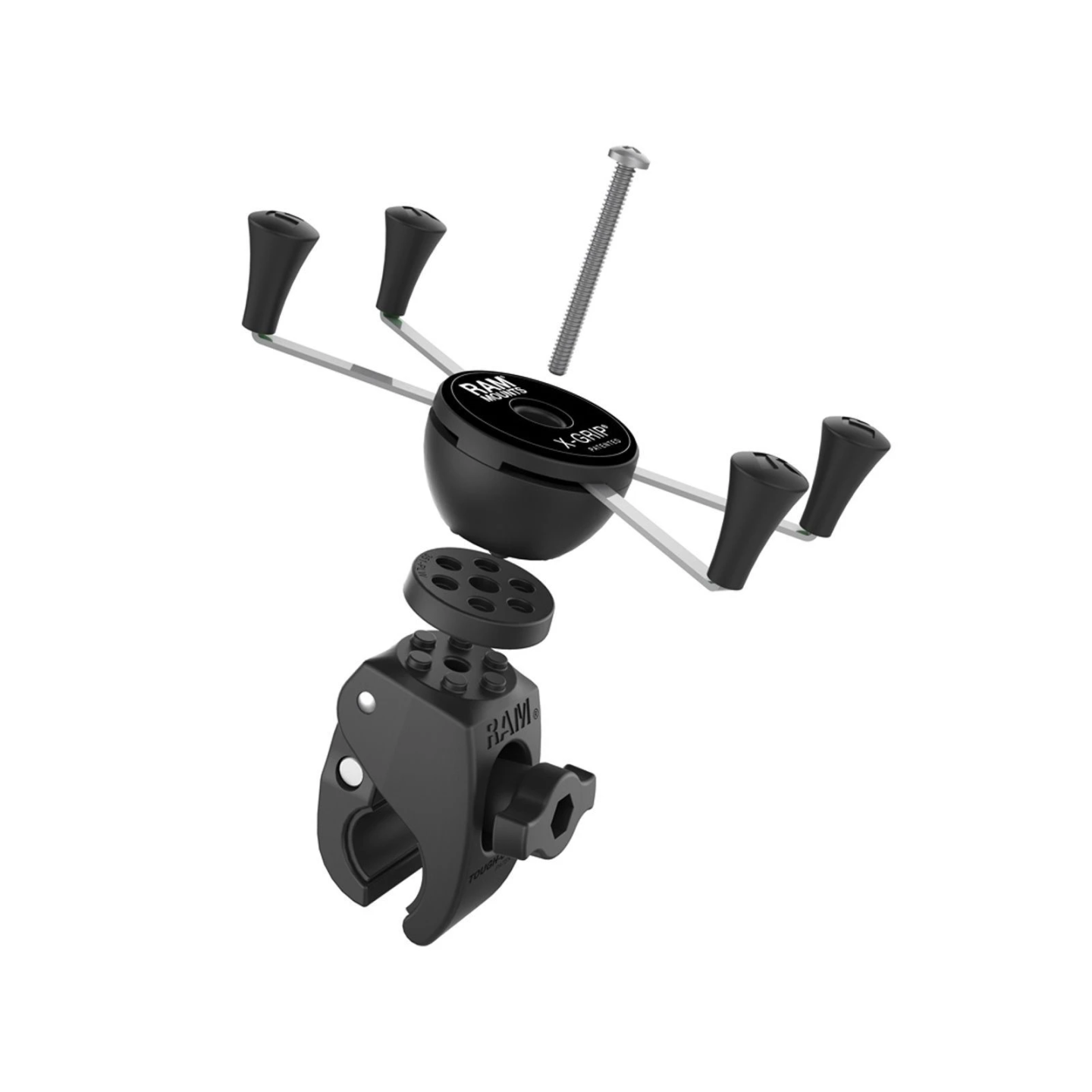 X-Grip clamp mount for smartphones up to 114.3 mm wide - Tough-Claw small (diameter 15.9-29.0 mm)
