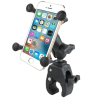 X-Grip clamp mount for smartphones up to 82.6 mm wide - (1 inch), Tough-Claw small (diameter 15.9-29.0 mm)