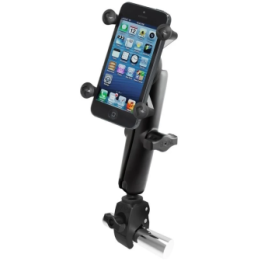X-Grip clamp mount for smartphones up to 82.6 mm wide - (1 inch), Tough-Claw small (diameter 15.9-29.0 mm)