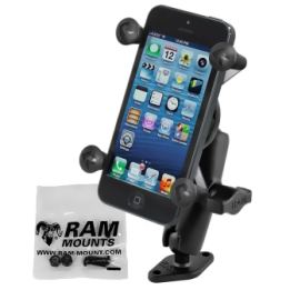 X-Grip surface mount for smartphones up to 82.6 mm wide - (1 inch), Diamond base plate (trapezoid), centre connecting arm