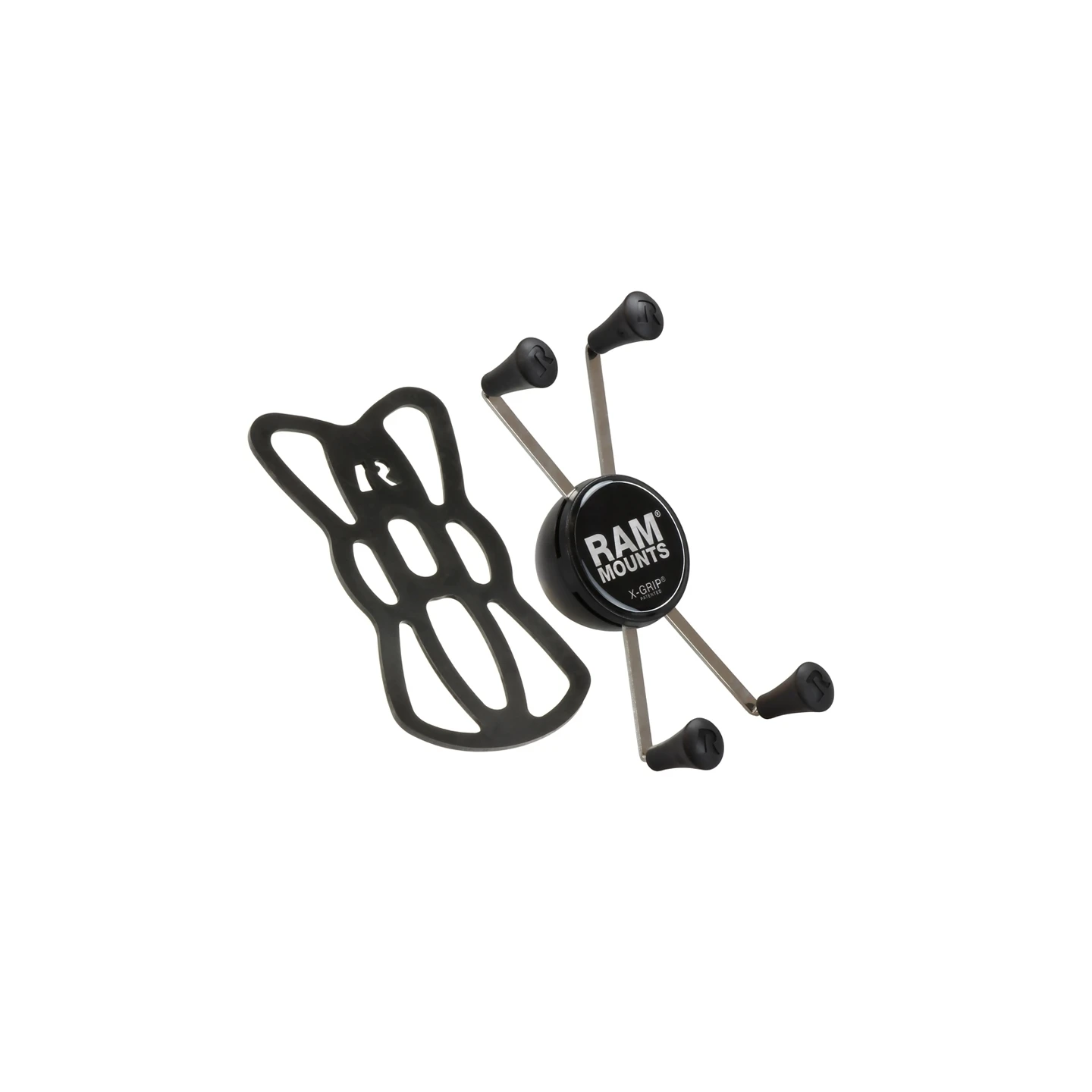 X-Grip clamp for smartphones up to 114.3 mm wide - without ball
