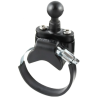 V-base with pipe clamp - (1 inch), diameter 39.9-80.0 mm