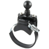V-base with pipe clamp - (1 inch), diameter 39.9-80.0 mm