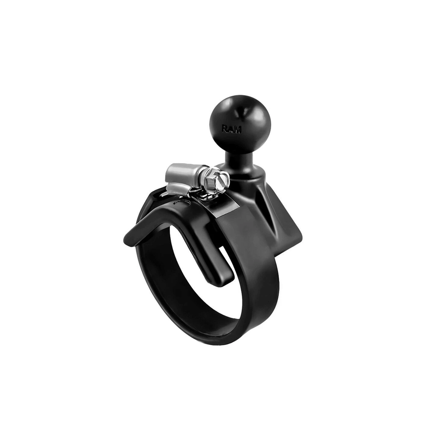 V-base with pipe clamp - (1 inch), for diameters 25.4-53.3 mm