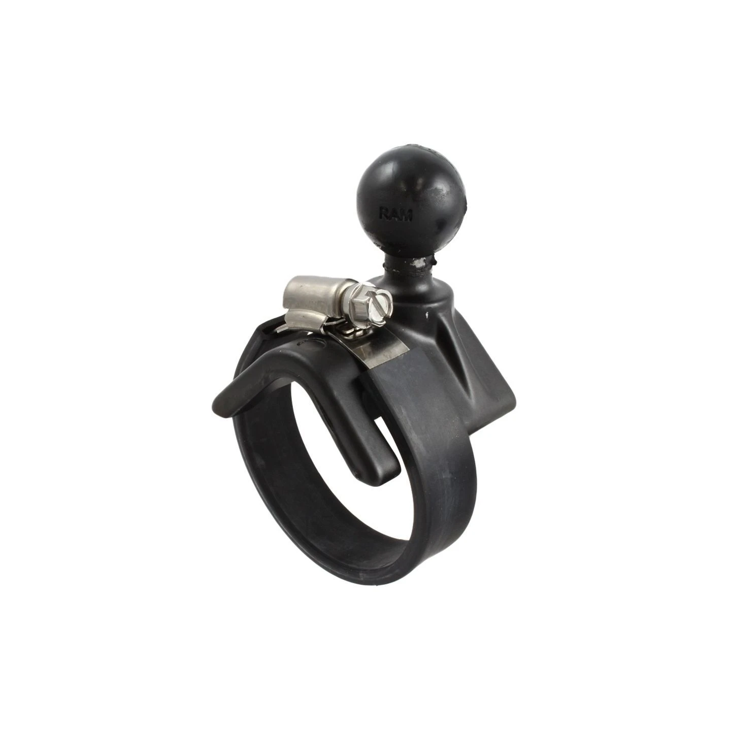 V-base with pipe clamp - (1 inch), for diameters 25.4-53.3 mm