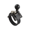 V-base with pipe clamp - (1 inch), for diameters 25.4-53.3 mm