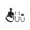 V-base with pipe clamp - (1 inch), diameter 12.7-31.8 mm (U-bracket) / 39.9-80.0 mm (clamp), galvanised U-bracket