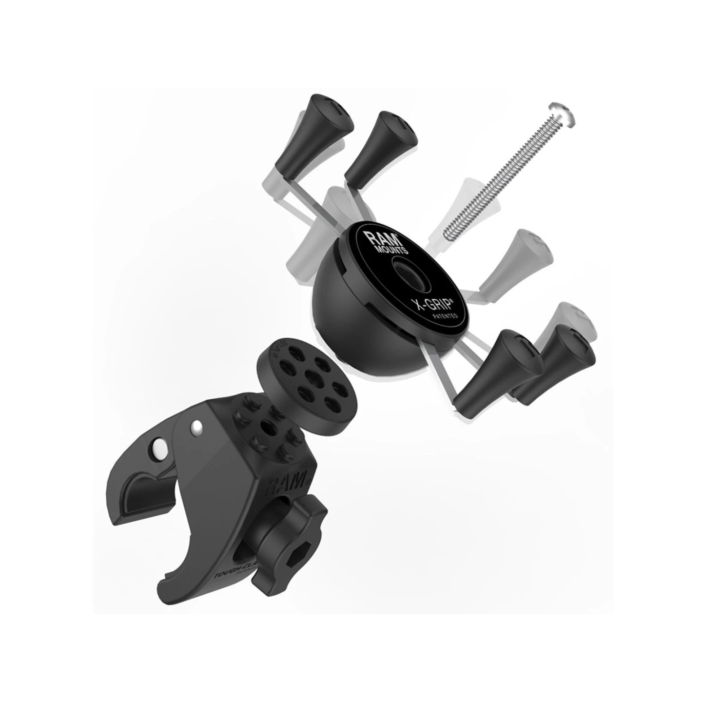 X-Grip mount for smartphones up to 82.6 mm wide - Tough-Claw small (diameter 15.9-29.0 mm), direct X-Grip connection