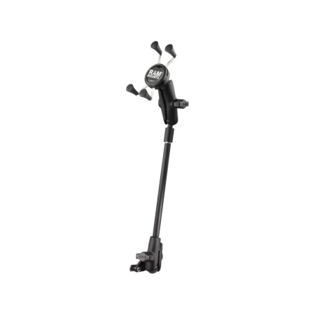 X-Grip Smartphone-Halterung (bis 82,6 mm Breite) für Rollstühle -  (1 Zoll), Diamond-Adapter (Trapez) für Sitz, RAM Pipe