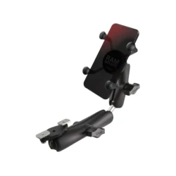 X-Grip Smartphone-Halterung (bis 82,6 mm Breite) für Rollstühle -  (1 Zoll), Diamond-Adapter (Trapez) für Armlehne