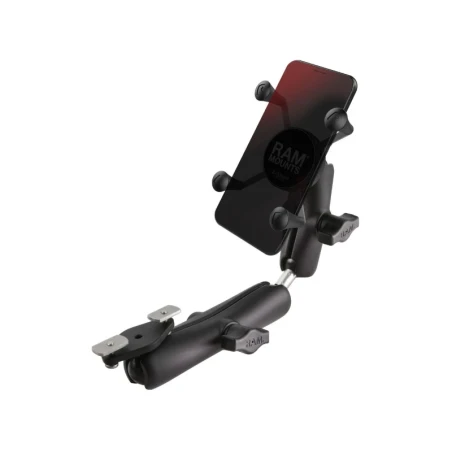X-Grip Smartphone-Halterung (bis 82,6 mm Breite) für Rollstühle -  (1 Zoll), Diamond-Adapter (Trapez) für Armlehne