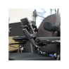 X-Grip smartphone holder (up to 82.6 mm wide) for wheelchairs - (1 inch), Diamond adapter (trapeze) for armrest