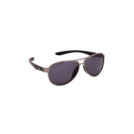 Flying Eyes Sonnenbrille Kestrel Aviator - Rahmen silberfarben mit schwarzen Bügeln, Linsen grau
