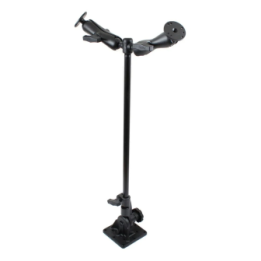 Ratchet stand mount with double mount (AMPS) - rod approx. 600 mm, mounts (1.5 inch, top)