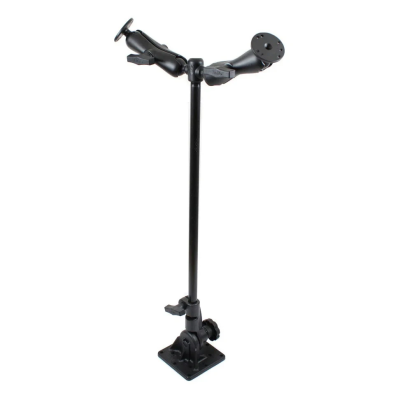 Ratchet Standhalterung mit Doppelhalterung (AMPS) - Stab ca. 600 mm,  Aufnahmen (1,5 Zoll, oben)