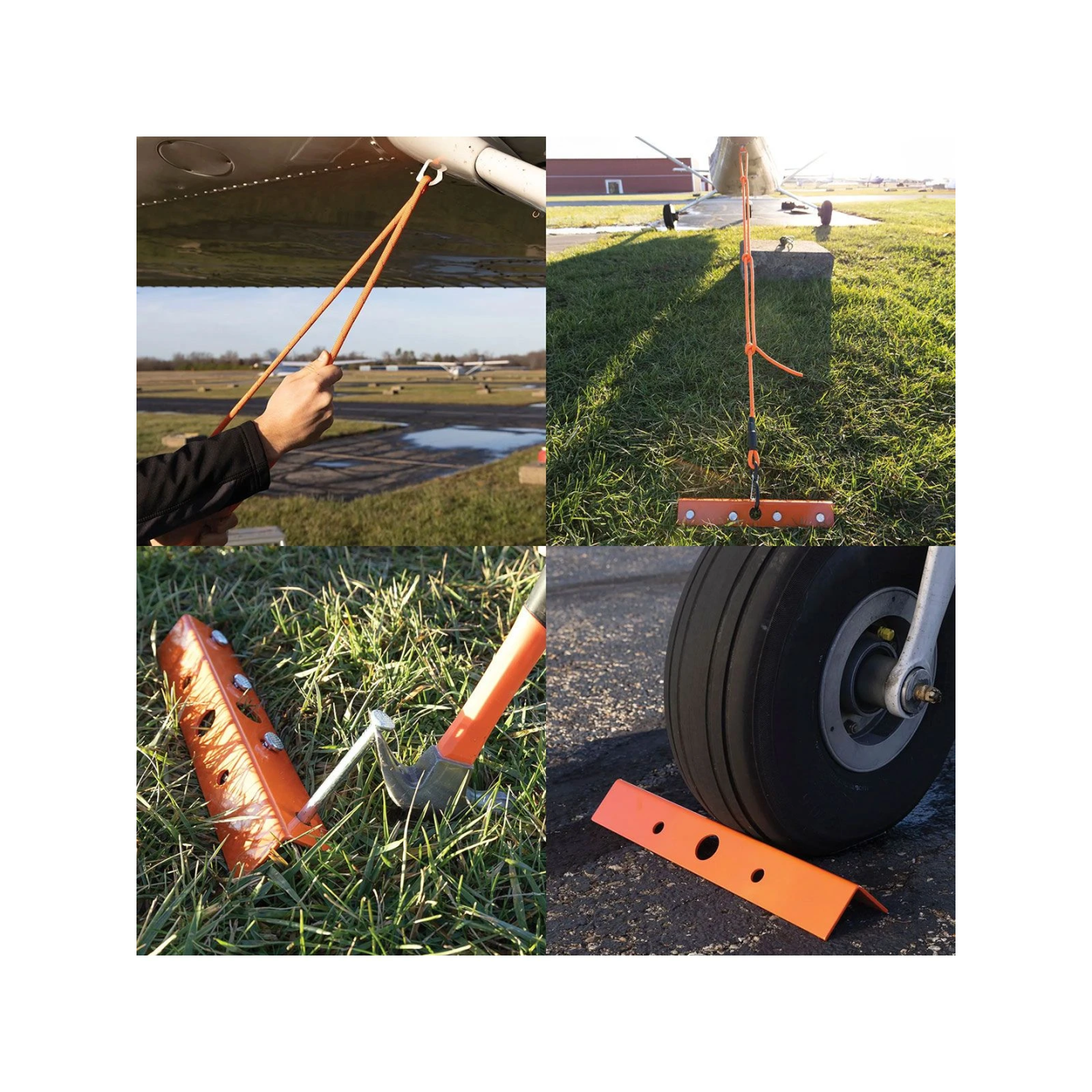 Flight Gear Chockmate - Fastening system for aeroplanes / Tie-Down Kit