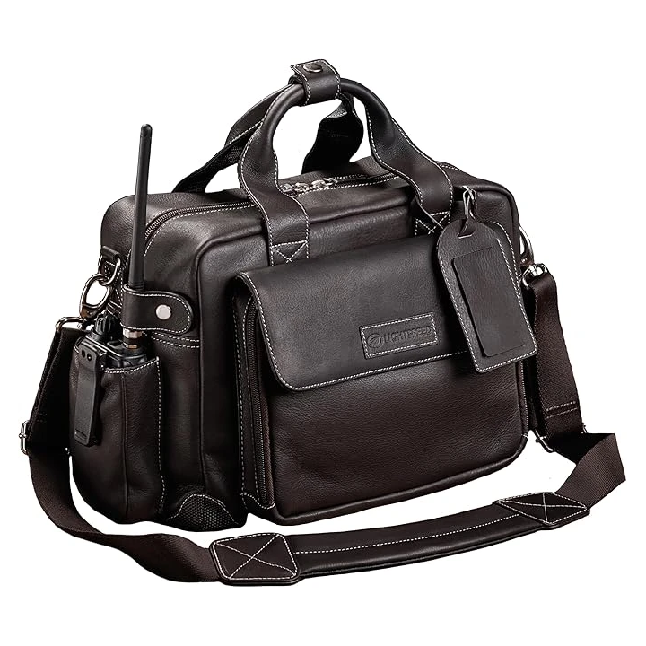 Lightspeed Markham - Pilotenledertasche, dunkelbraun