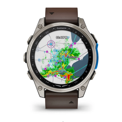 Garmin D2 Mach 2 - 47mm Smartwatch mit Lederband