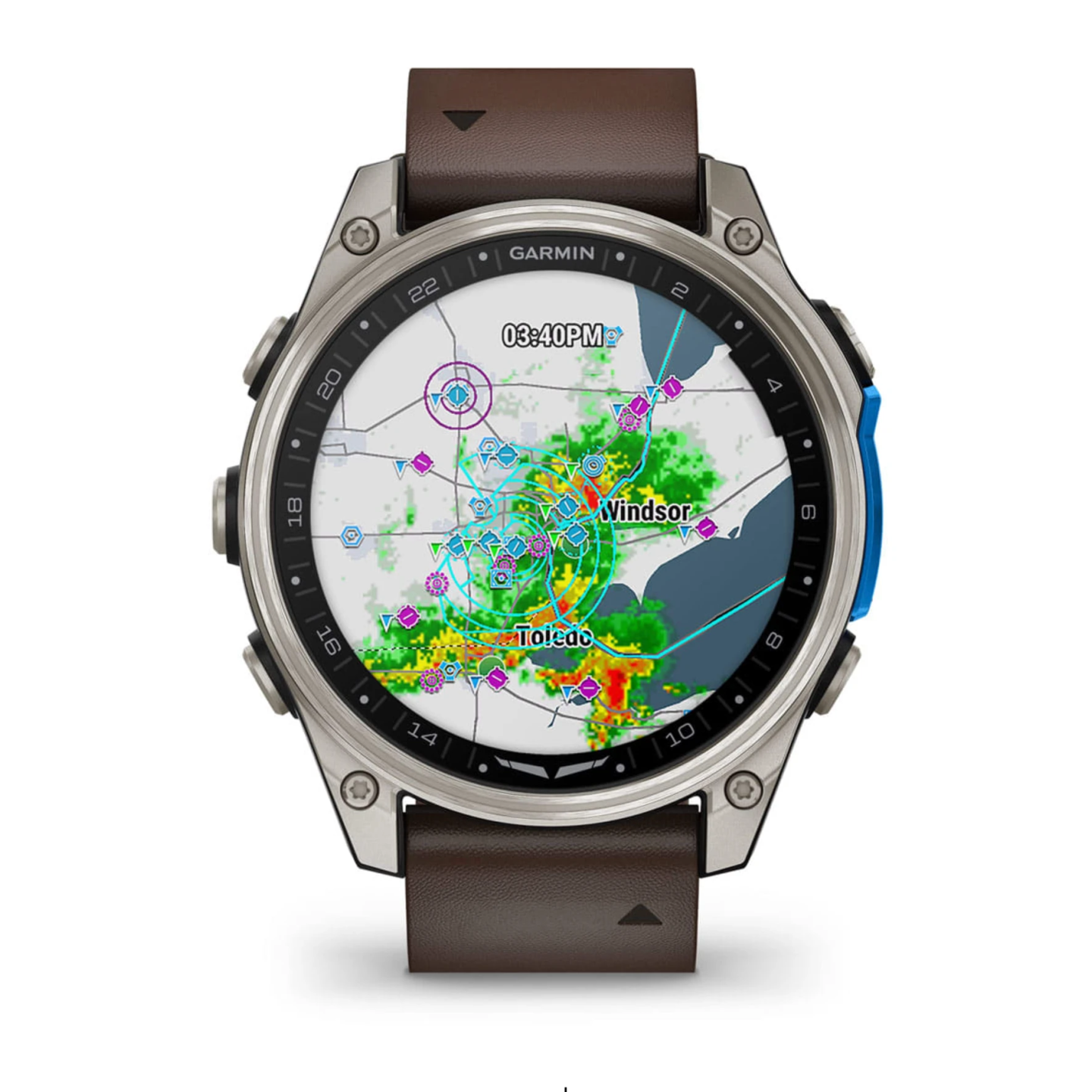 Garmin D2 Mach 2 – 47mm Smartwatch with Leather Band