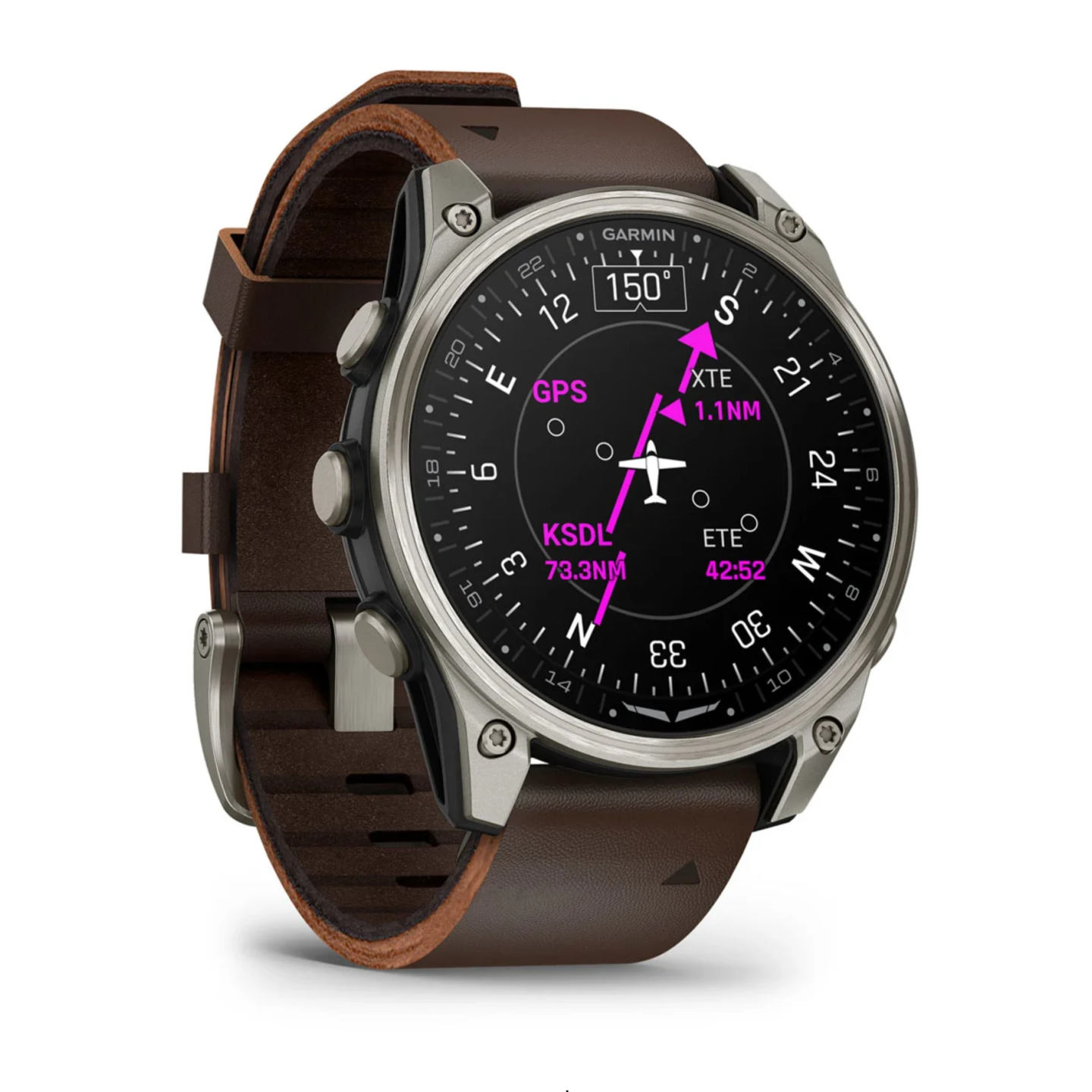 Garmin D2 Mach 2 – 47mm Smartwatch with Leather Band