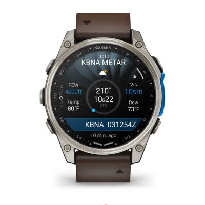 Garmin D2 Mach 2 - 47mm Smartwatch mit Lederband