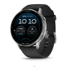 D2™ Air X15 Silver with black silicone strap, silver-colored case