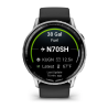 D2™ Air X15 Silver with black silicone strap, silver-colored case