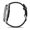 D2™ Air X15 Silver with black silicone strap, silver-colored case