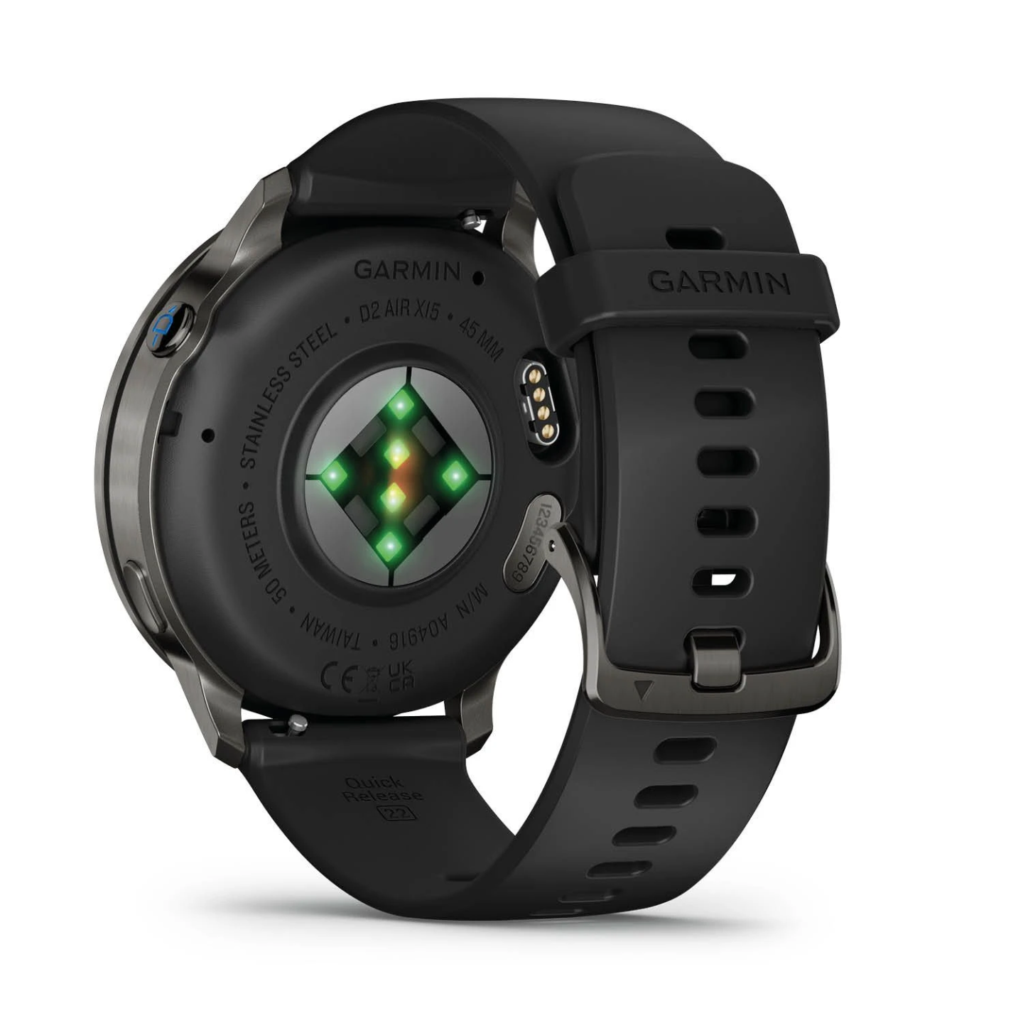 D2™ Air X15 Black strap, slate-colored case
