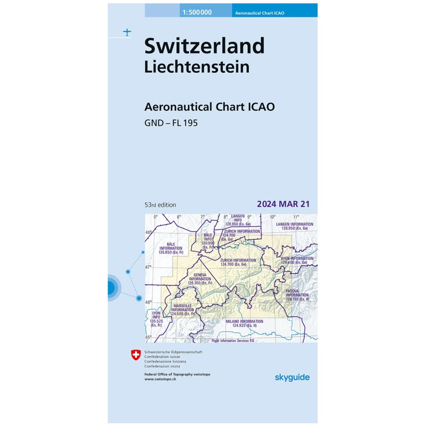 2026 - ICAO Map Aviation Chart Switzerland - 1:500'000
