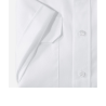 White pilot's shirt – short sleeves, comfort fit