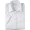 White pilot's shirt – short sleeves, comfort fit