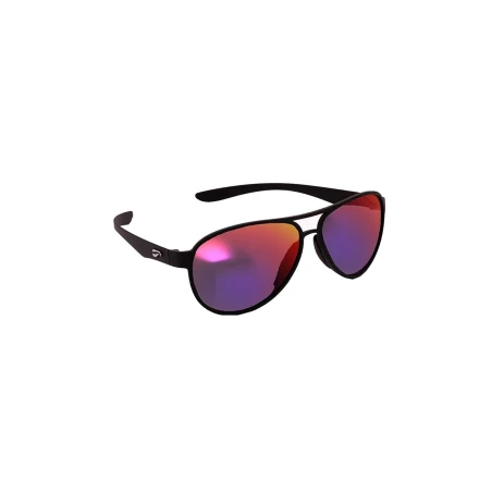 Flying Eyes Sonnenbrille Kestrel Aviator - Rahmen matt schwarz, Linsen Sunset (verspiegelt)