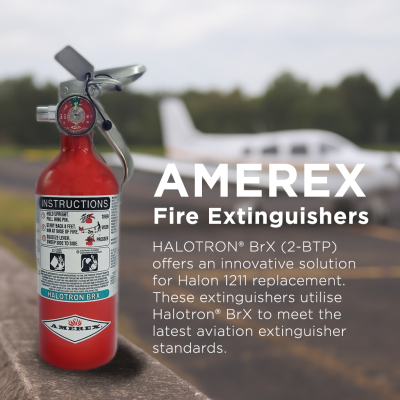 Amerex A337TS Halotron Luftfahrt-Feuerlöscher