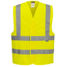 Yellow safety vest, L/XL