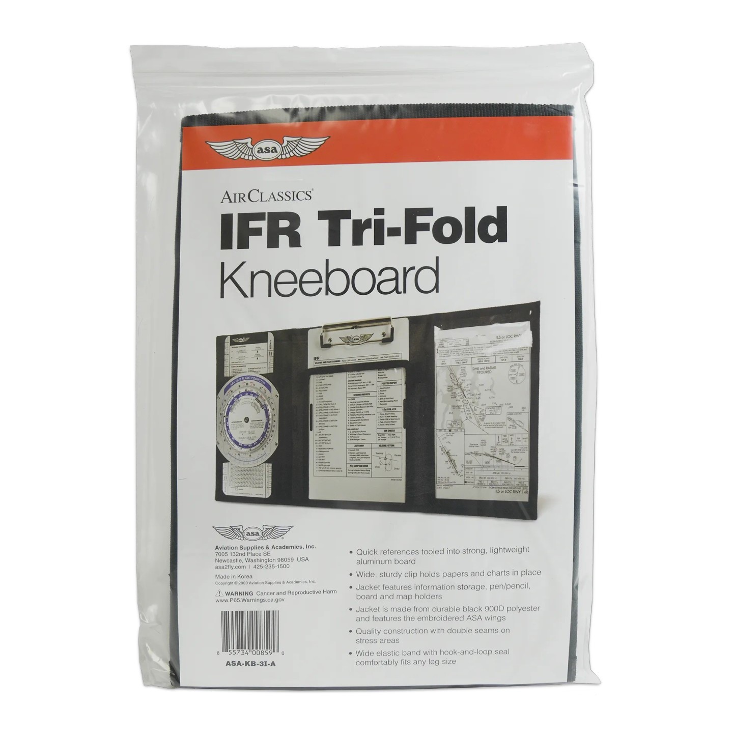ASA Tri-Fold IFR Kneeboard