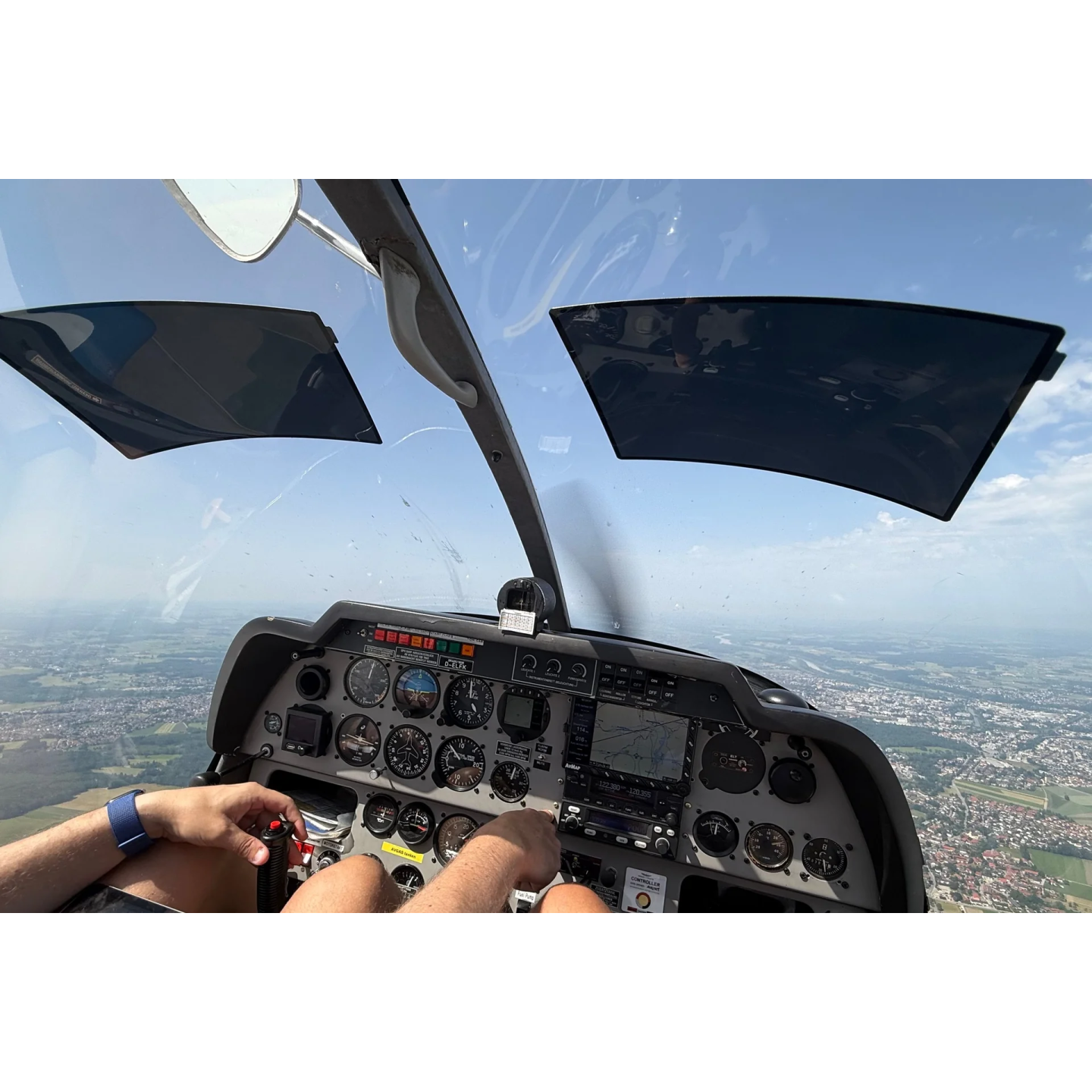 AviationShade + Case - flat windshield