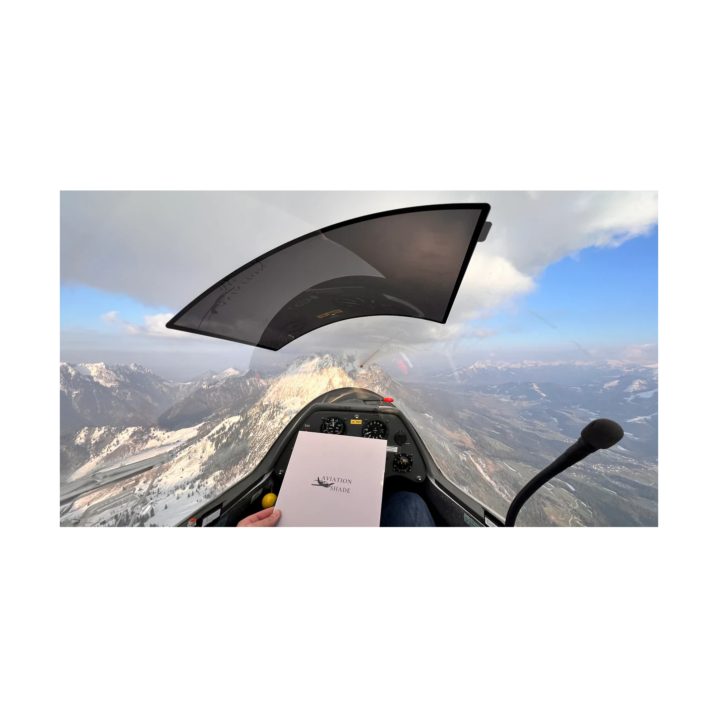 AviationShade + Case - flat windshield