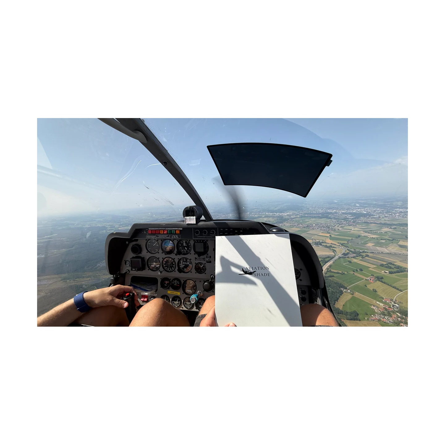 AviationShade + Case - curved windshield