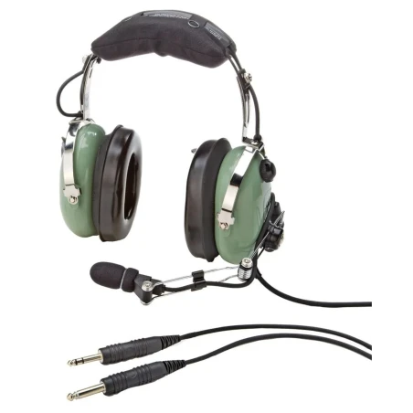 David Clark H10-30 Headset - Twin Plugs, Straight Cord, passive
