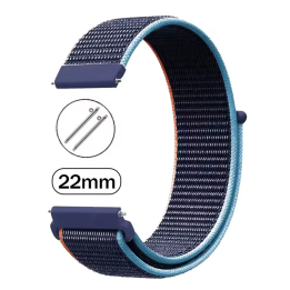 Armband Dunkelblau für Garmin-Uhren etc. mit 22mm Abstand