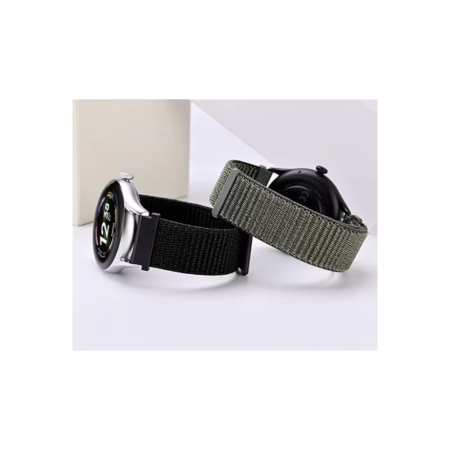 Armband schwarz braun blau für Garmin-Uhren etc. mit 22mm Abstand