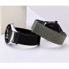 Black, brown and blue watch strap for Garmin watches etc. with a 22mm width