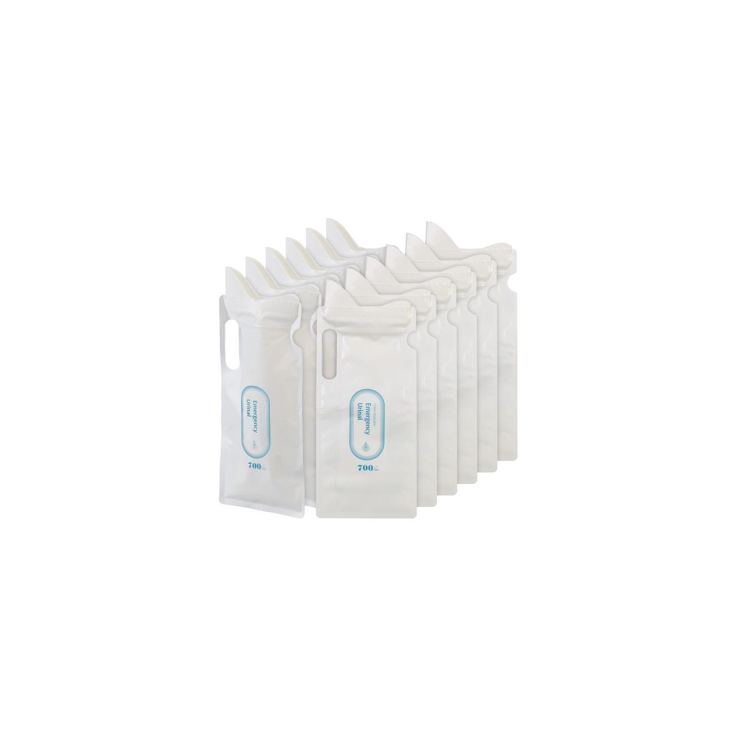 Set of 12 urine bags for on the go