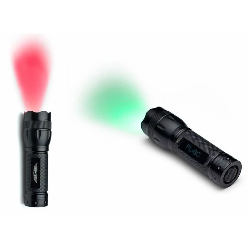ASA, LED Flightlight - Taschenlampe, rot/grün/weiß