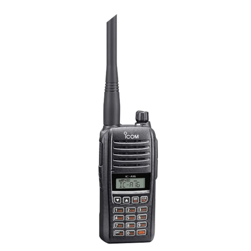 ICOM Flugfunk-Handfunkgerät IC-A16E (32) - 8,33 & 25 kHz Raster, COM Kanäle, Bluetooth