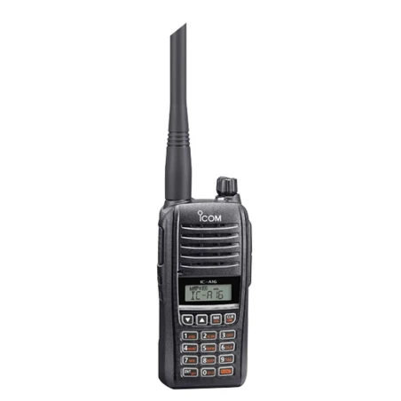 ICOM Flugfunk-Handfunkgerät IC-A16E (32) - 8,33 & 25 kHz Raster, COM Kanäle, Bluetooth