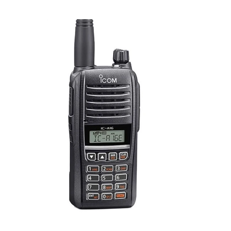 ICOM Flugfunk-Handfunkgerät IC-A16E (42) Lite - 8,33 & 25 kHz Raster, COM Kanäle